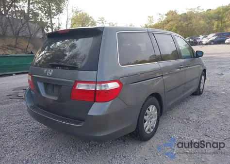 2007 Honda Odyssey Lx из США, поврежденный, VIN 5FNRL38257B004496